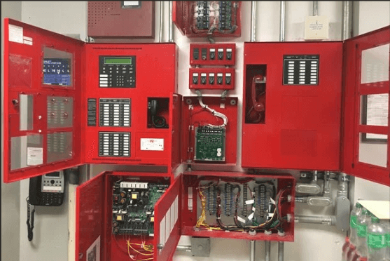 VRF–Fire Alarm System Interface Integration – Golf Course Building, Gewan Island, Qatar